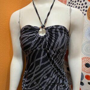 New MICHAEL KORS Chainlink  Tankini Swimsuit w/Bandeau Top Size Medium/M